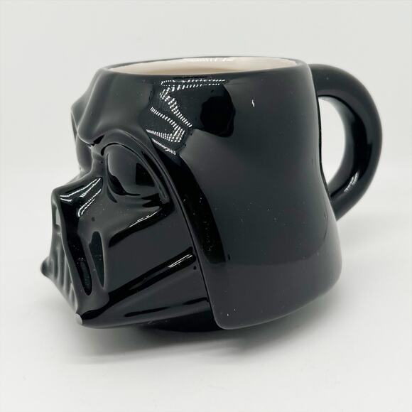 Star Wars Galerie 3D Darth Vader Face Black Ceramic Coffee Mug - Picture 2 of 8